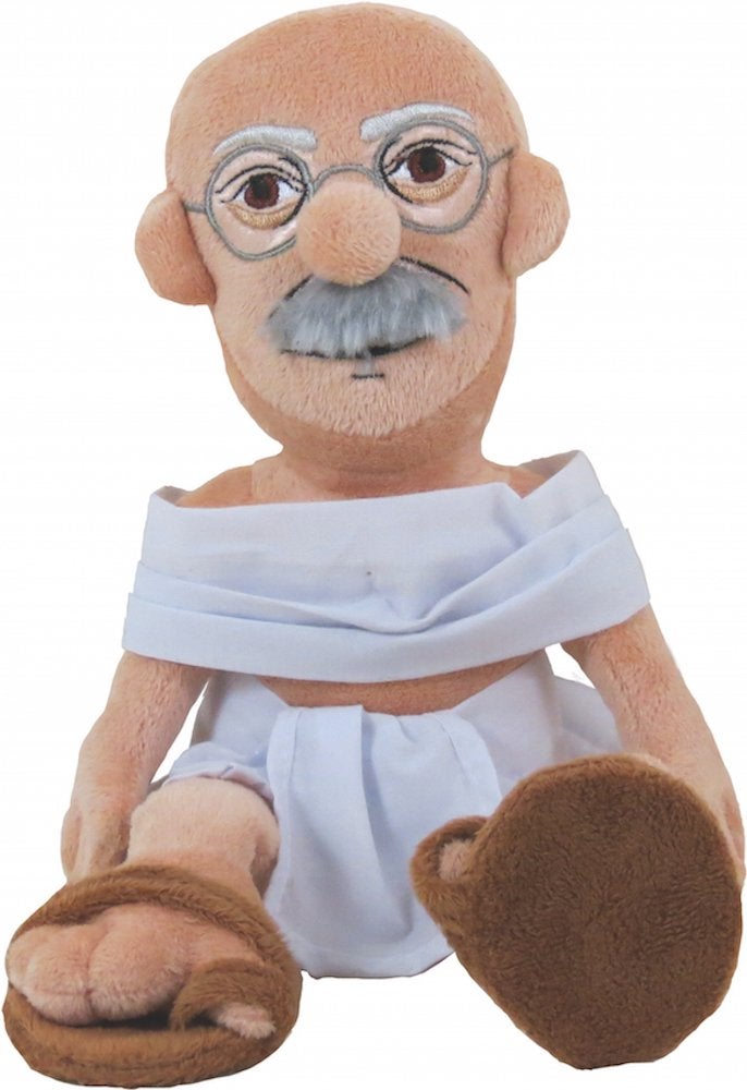 The Unemployed Philosophers Guild Mahatma Gandhi Little Thinker - 12" Soft Stuffed Plush Doll - Image 1